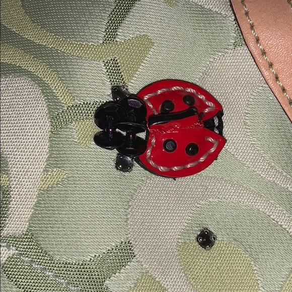 Rare Coach Green lady bug hand bag - Picture 4 of 6